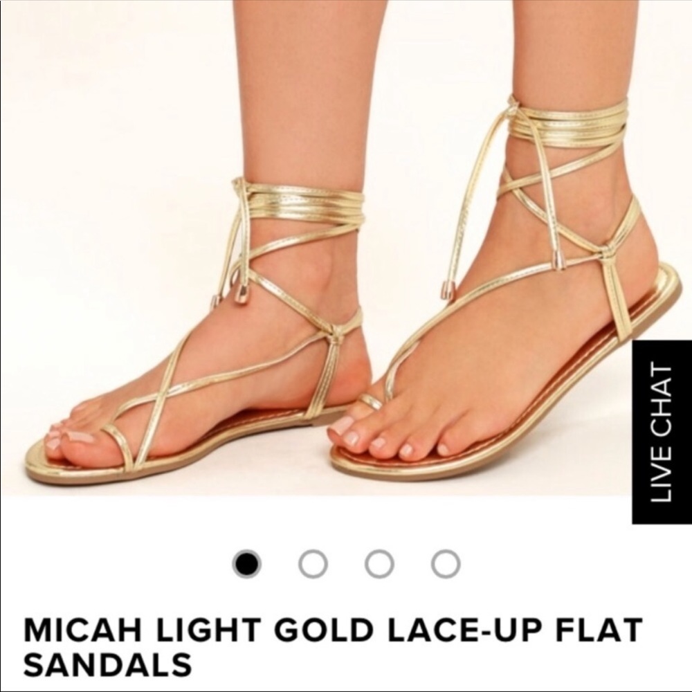 LULUS LACE UP SANDAL